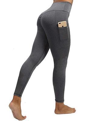 High Waist Double Pocket Yoga Pants Grey - Shop at LoveMi