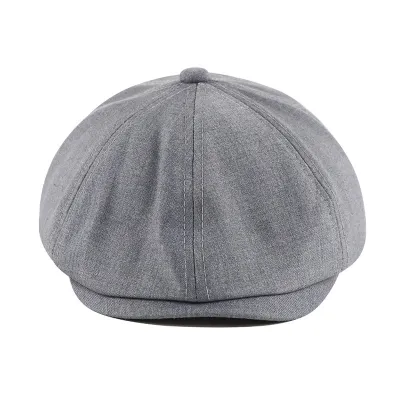 Men's And Women's Solid Color Retro Beret