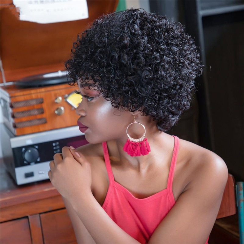 European And American Fashion Small Curly Hair Explode Chemical Fiber Headgear