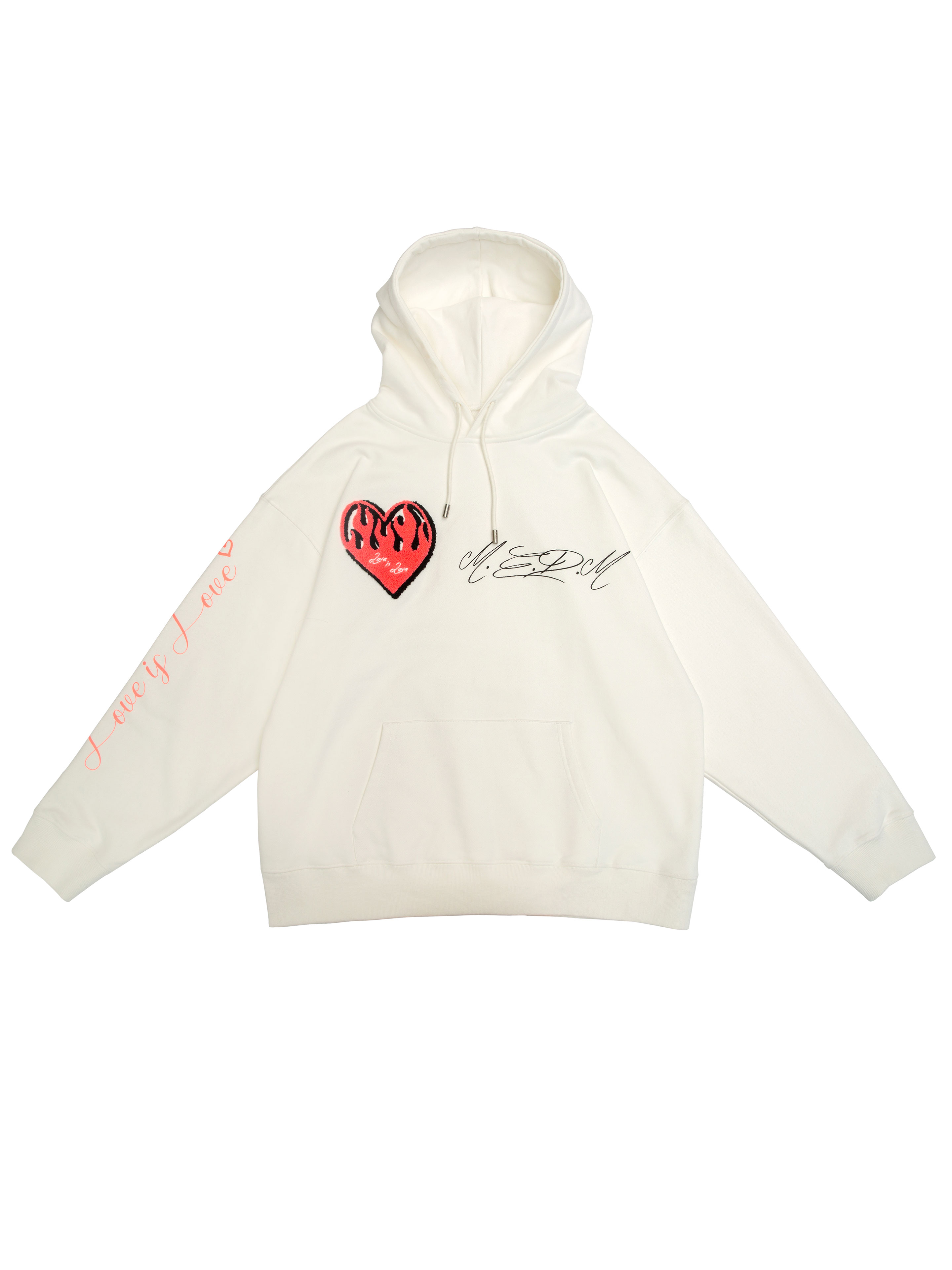 Title 2, Lovers 480g Flame Love Top Loose Trend Hoodie