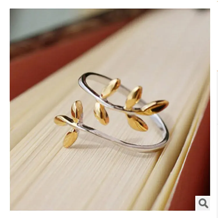 Smal Olive Branch Leaf Ring Simple