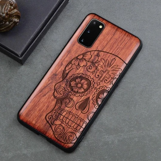 Title 1, Anti-Drop Phone Case 30S Retro Wood Carving