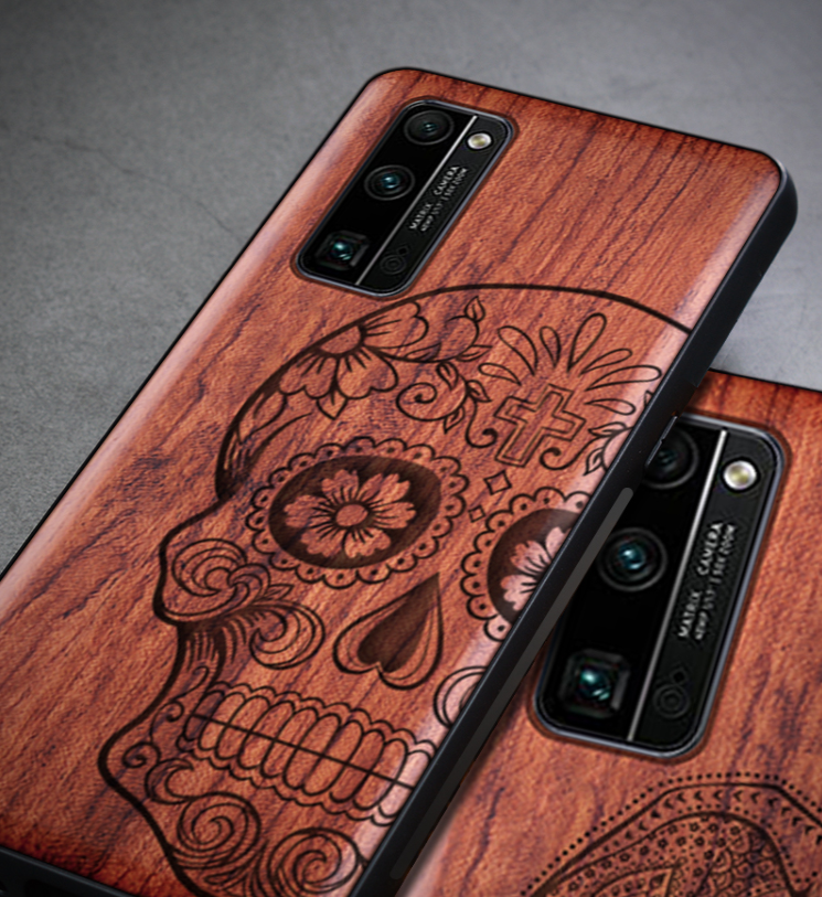 Title 2, Anti-Drop Phone Case 30S Retro Wood Carving