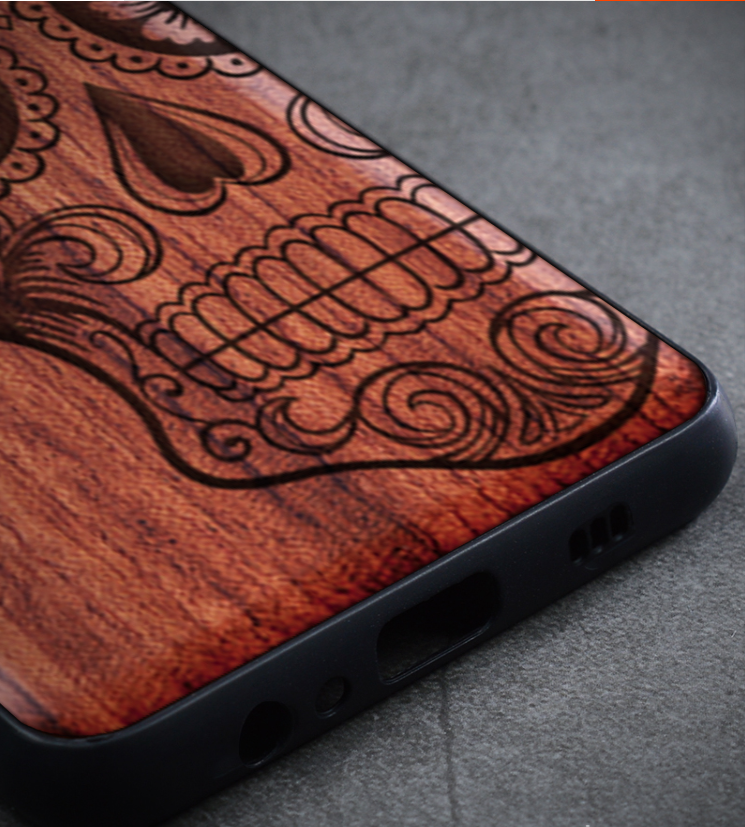 Title 7, Anti-Drop Phone Case 30S Retro Wood Carving