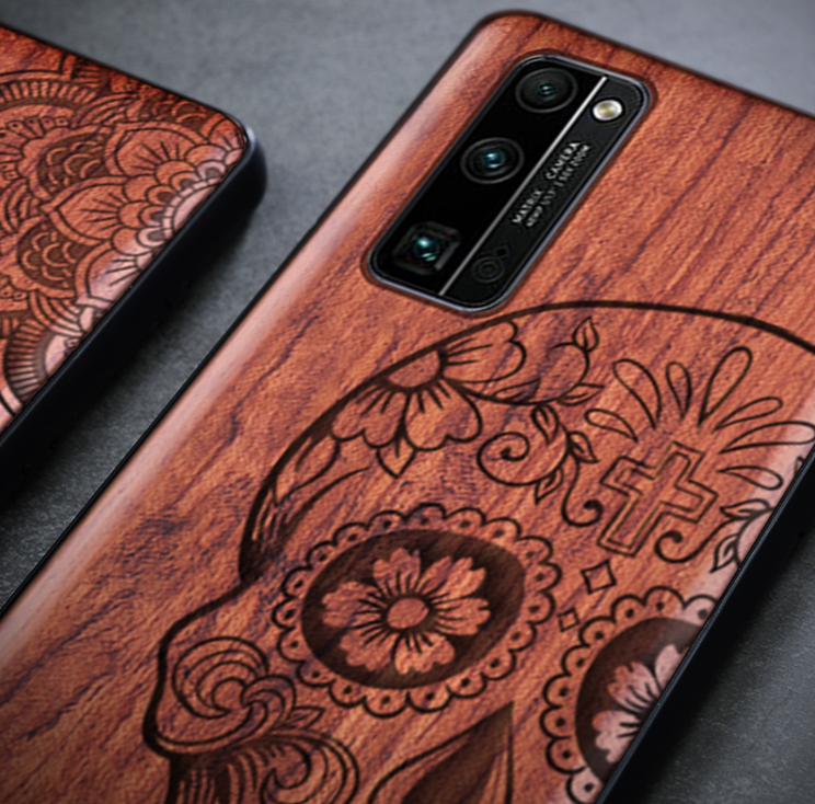 Title 5, Anti-Drop Phone Case 30S Retro Wood Carving