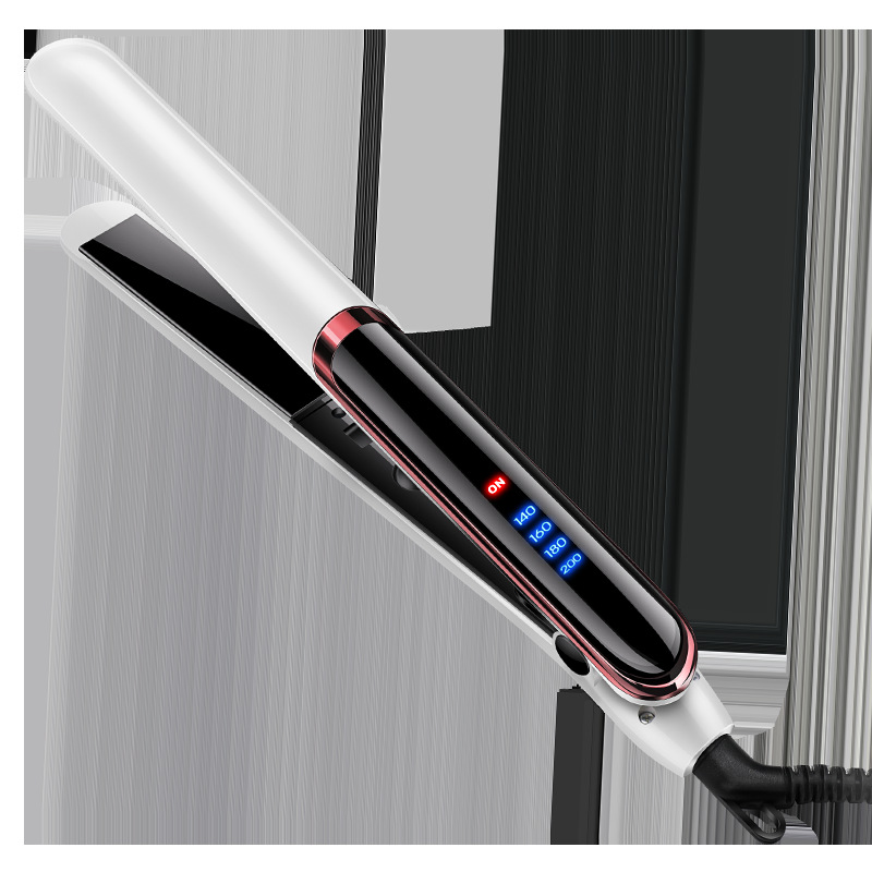 LED Display Straight Hair Curling Double