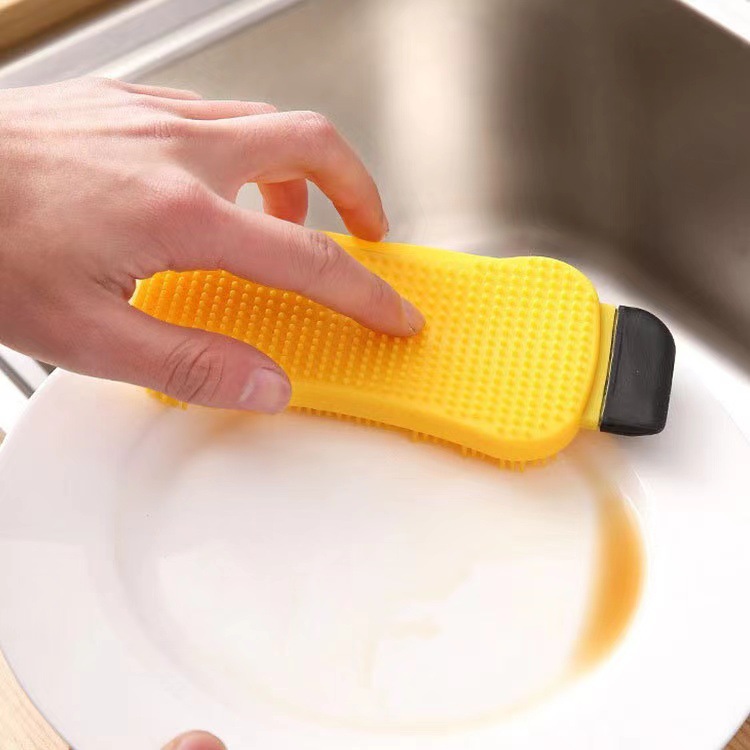 Title 1, Multifunctional Silicone Scrubbing Pot Brush, C...