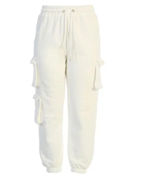 Independent Station Autumn Winter Multi pocket Overalls Women's High Waist Loose Casual Pants White - Shop at LoveMi
