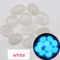 Garden aquarium aquarium luminous stone Artificial fluorite fluorescent luminous pebbles - White - View 1