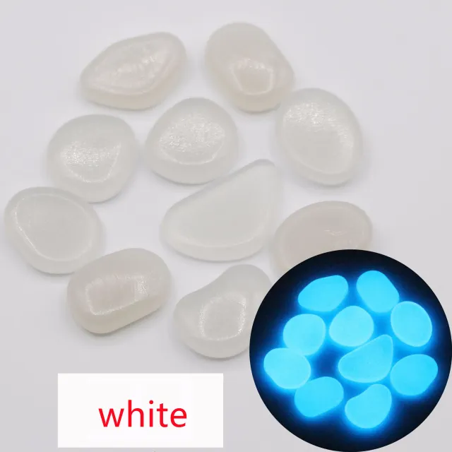 Garden aquarium aquarium luminous stone Artificial fluorite fluorescent luminous pebbles White - Shop at LoveMi