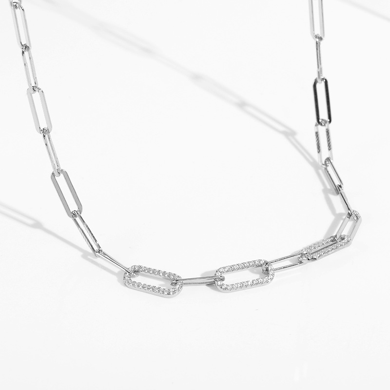Thick Necklace 925 Sterling Silver Female New Exaggerated European And American Clavicle Ins Wind Chain