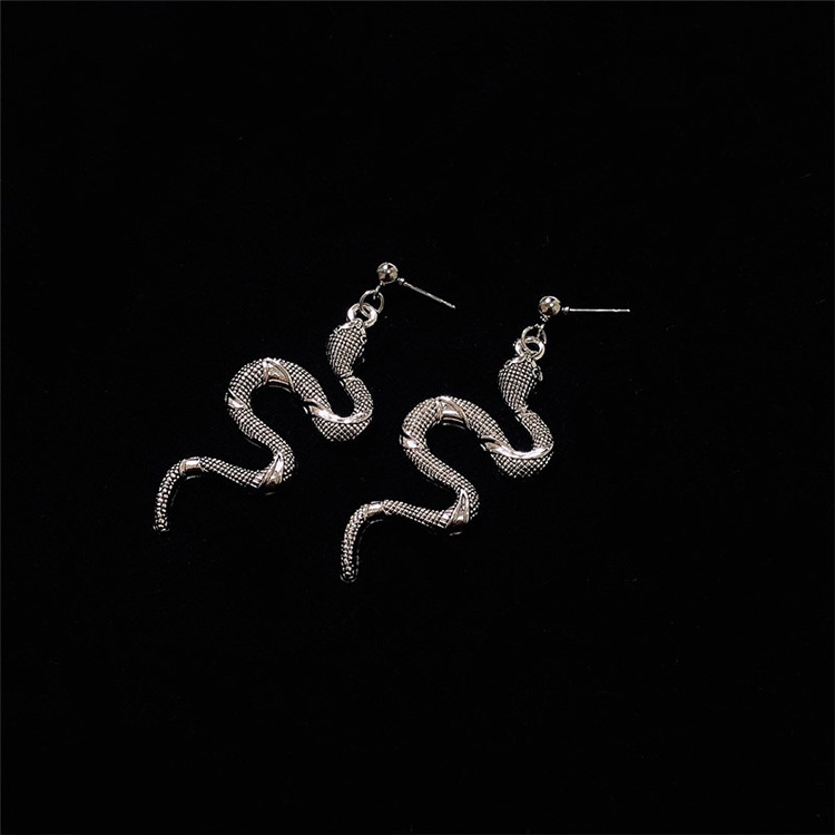 Snake Animal Retro European And American Exaggerated Earrings