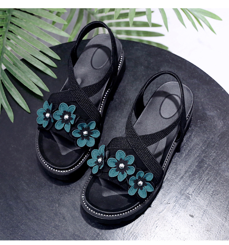 Faux Suede Low-Cut Sandals, picture 2 of 4