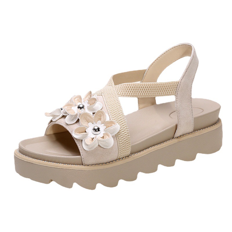 Faux Suede Low-Cut Sandals
