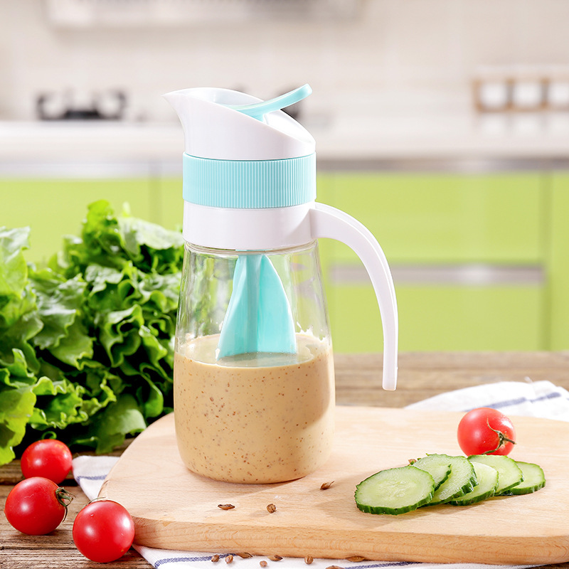 Title 4, Salad Bottle With Handle Kitchen Salad Mixing C...