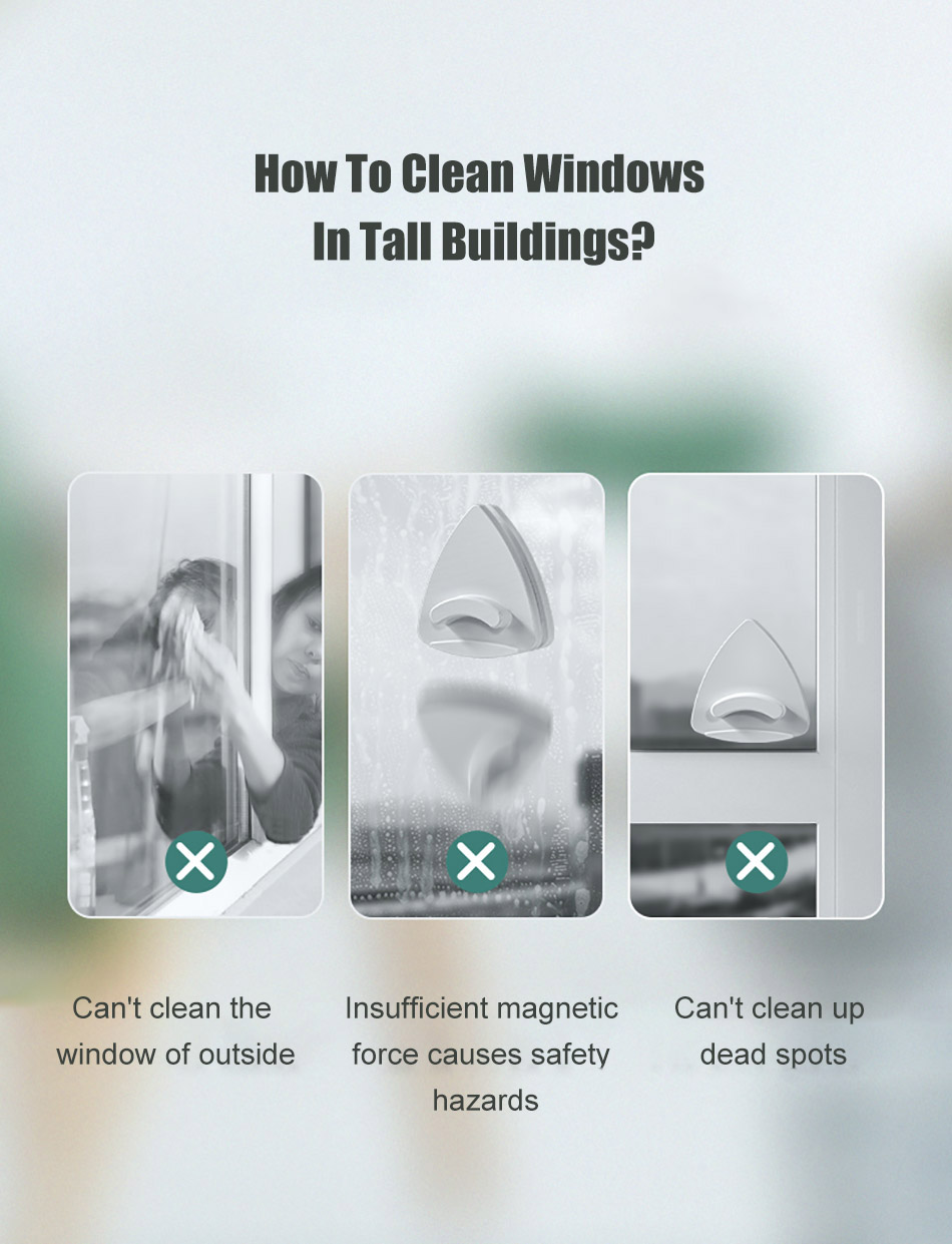 Strong Magnetic Double-sided Wiping Windows, High-rise Building Cleaning, Household Tools, Brushes, Scratches