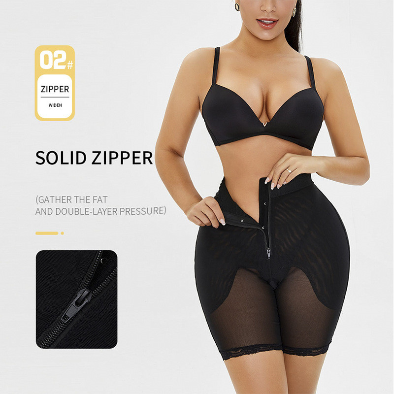 Body-sculpting Pants Buttoned Zipper Hip-lifting Slim Waist Pants