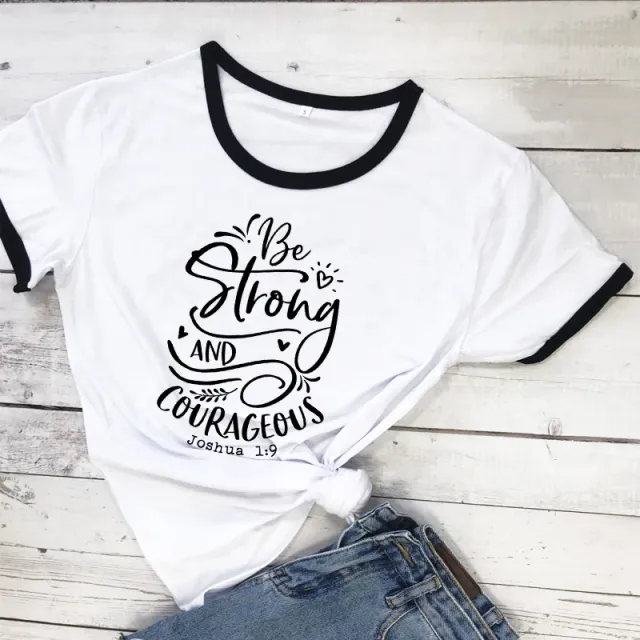 Be Strong And Courageous Joshua European And American Women'S Tops 20 Color - Shop at LoveMi