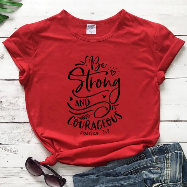 Be Strong And Courageous Joshua European And American Women'S Tops 9 Color - Shop at LoveMi