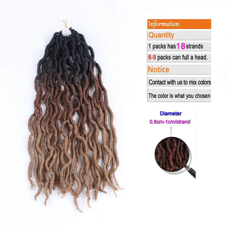 Ombre Curly Crochet Hair Synthetic Braiding Extensions