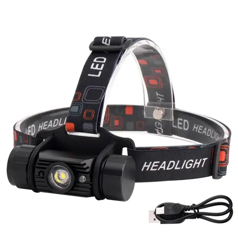 Led Induction Headlight Usb Rechargeable Outdoor Waterproof Strong Light