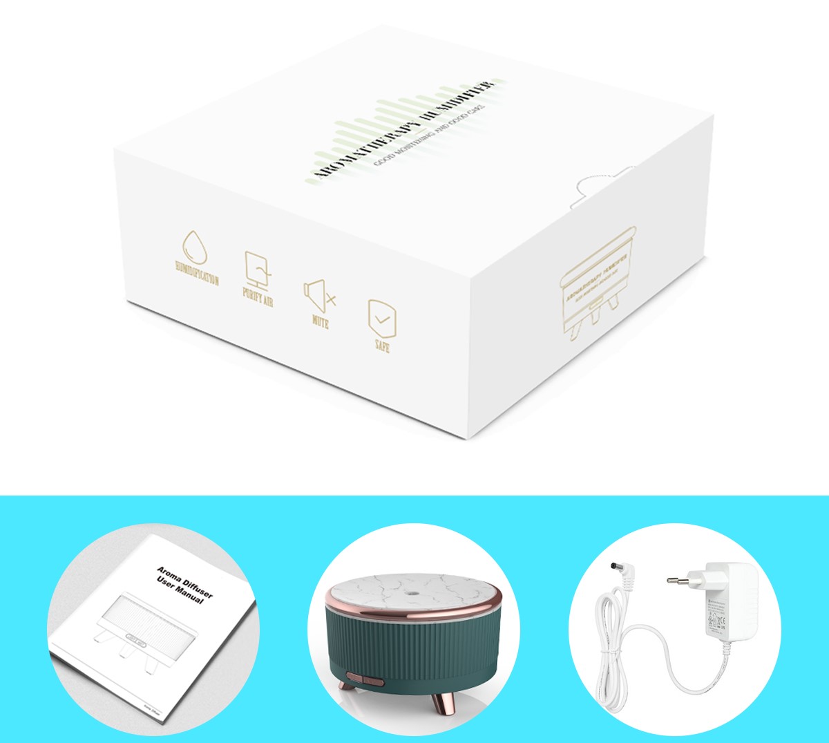  Fashion Electric Oil Humidifier 500ml Perfume  — foto 2