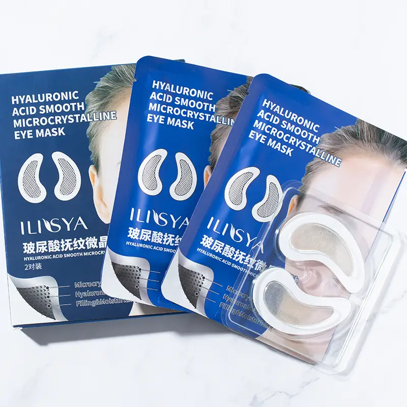 Ilisya Hyaluronic Acid Line-Removing Micro-Needle Net Red Eye Patch Lifts And Reduces Fine Lines And Wrinkles