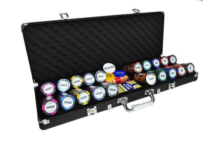 Texas Holdem Poker Chips Coin Set Baccarat Las Vegas