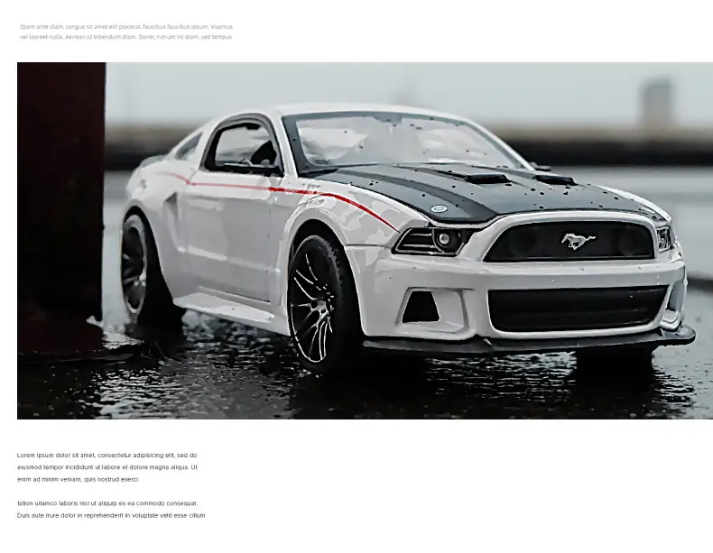 Meritor Figure Ford Mustang Gt Car Model Original Simulation Alloy Supercar Toy Car Model Decoration