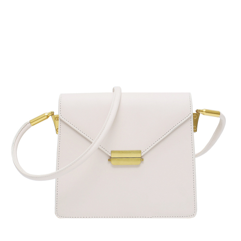 Crossbody Small Black Bag Chic Bag Female New Wave Korean Version Of The Wild Simple One Shoulder Retro Style Small Square Bag White - Shop at LoveMi