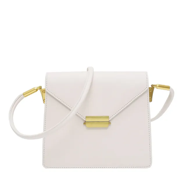 Crossbody Small Black Bag Chic Bag Female New Wave Korean Version Of The Wild Simple One Shoulder Retro Style Small Square Bag White - Shop at LoveMi