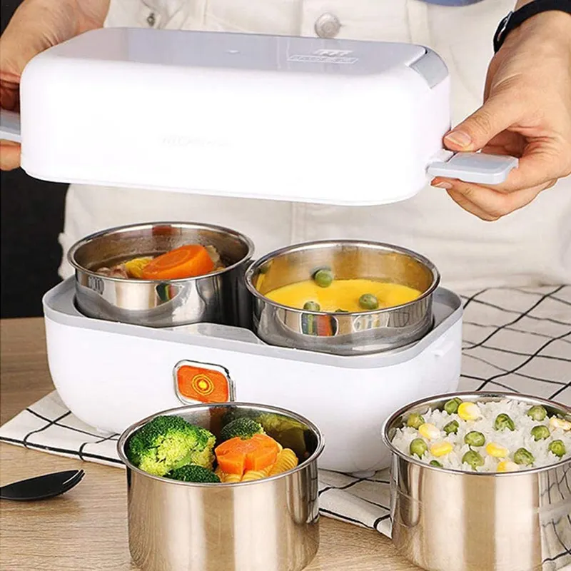 Lunch Box With Electric Heating And Heat
