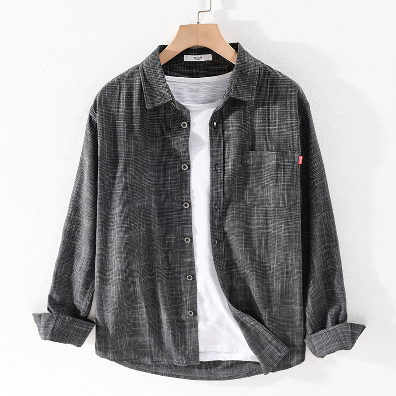 Four Seasons Men'S Handsome Long-Sleeved Shirt