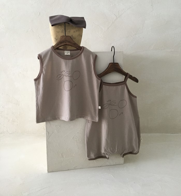 Korean Summer Newborn Baby Sling One-Piece Romper