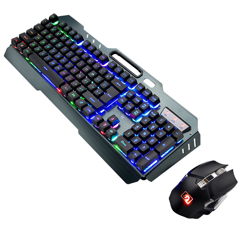 Xinmeng 670 trådløs lading tastatur og mus Set Game - Miniatyr 5