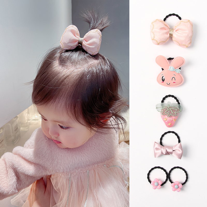 Huang Xiaoniu Baby''s Rubber Band Doesn''t Hurt Her Hair 2Style - Shop at LoveMi