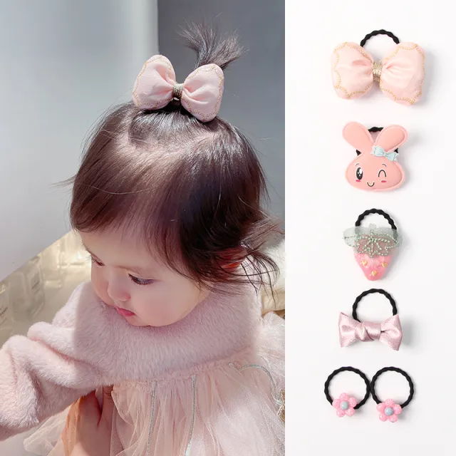 Huang Xiaoniu Baby''s Rubber Band Doesn''t Hurt Her Hair 2Style - Shop at LoveMi