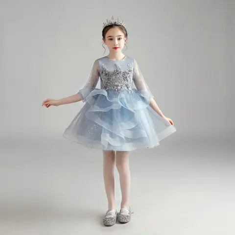 Children Dress Princess Girl Host Evening