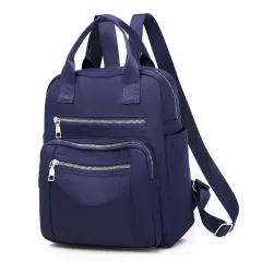 Oxford Dual-Purpose Spring New Nylon Fashion Leisure Travel Backpack - Blue - View 1