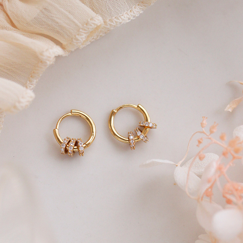 Knotted Circle Earrings Temperament Net Red Summer Fashion Trendy Simple Earrings