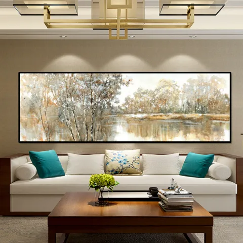 Abstract Landscape Oil Painting Posters and Wall Art Canvas