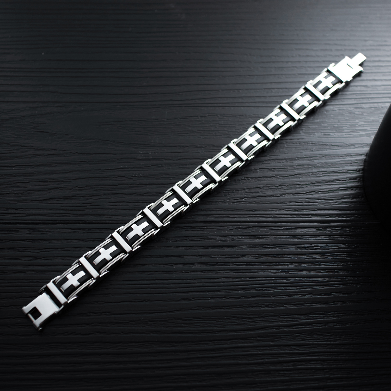 Cross Titanium Steel Bracelet
