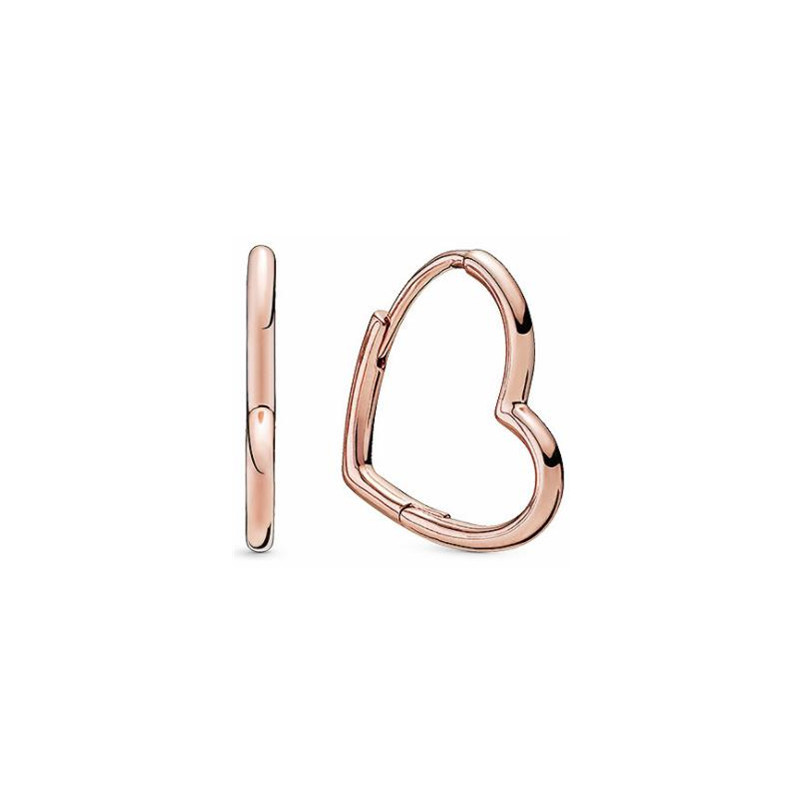 Panjia European And American Earrings Fashion Pave Stud Earrings Rose Gold Playful Love Heart Shaped Earrings Female 520 Gift