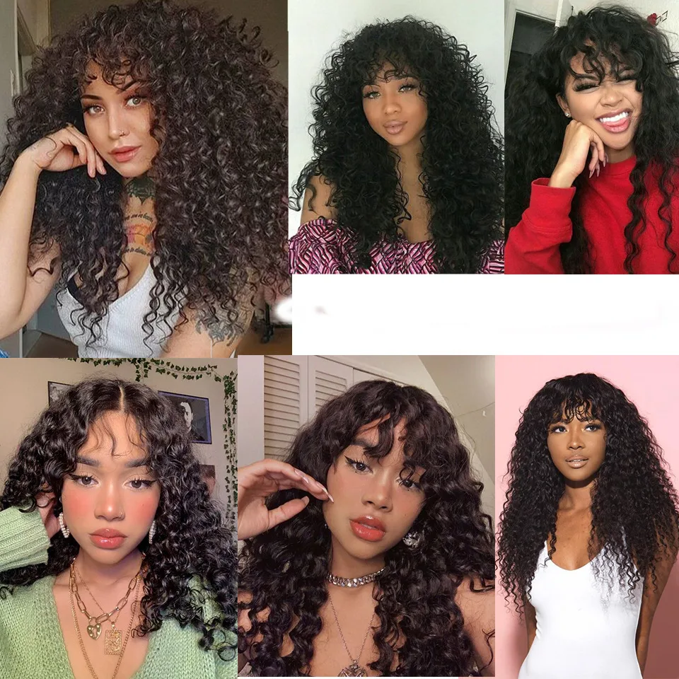 Shunfa Full-mechanical Curved Bangs Inverted Headgear Brazil Hair Wave