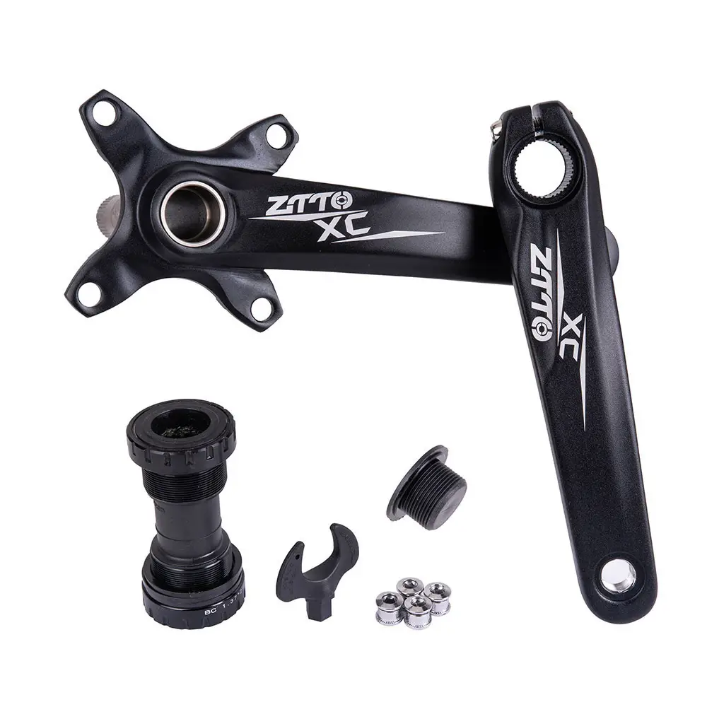 Mountain Bike One-Piece Hollow Crankset Left And Right Cranks