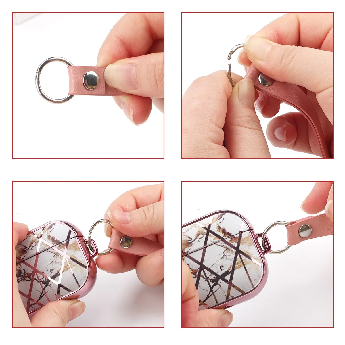 Colorful Fashion Case Protective Bluetooth Wireless Earphone Cover with The Rope – image 4