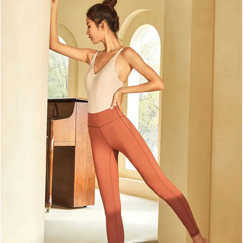 V-Neck High Stretchy Yoga Jumpsuits Women