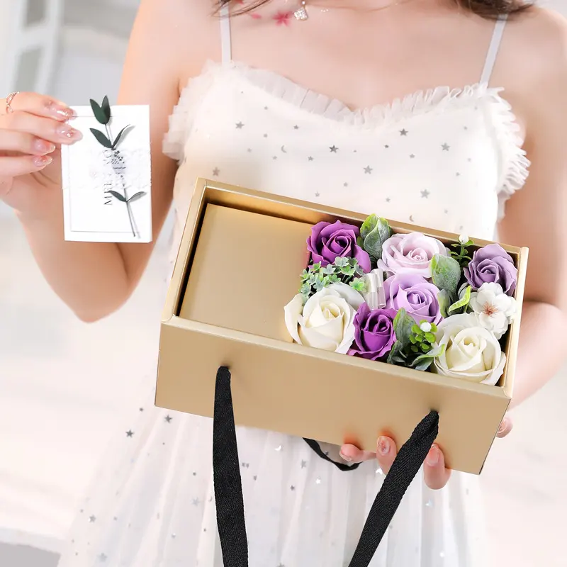 Soap Flower Rose Gift Box Mother's Day Ideas Valentine's