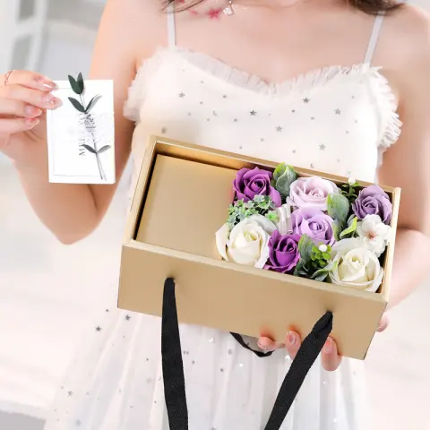Soap Flower Rose Gift Box Mother's Day Ideas Valentine's