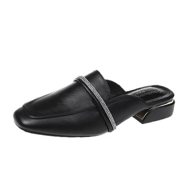 Baotou Sandals And Slippers, Mid heeled, Semi traveled, Summer New Casual, Semi supported, Soft soled Women's Shoes, Thick heeled Shoes, Women Black - Shop at LoveMi